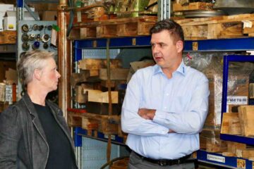 Bürgermeisterin Cordelia Koch besucht Würdig Pumpentechnik